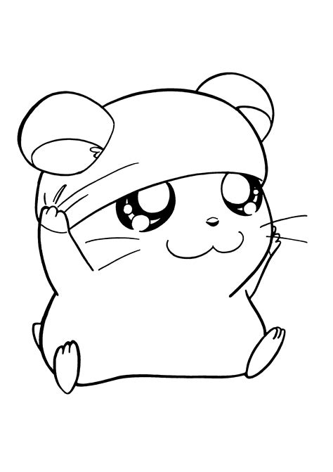 Hamster Coloring Pages Printable